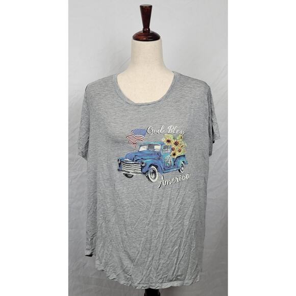 Maurices Rayon Women's XL Gray Blouse - Picture 1 of 7